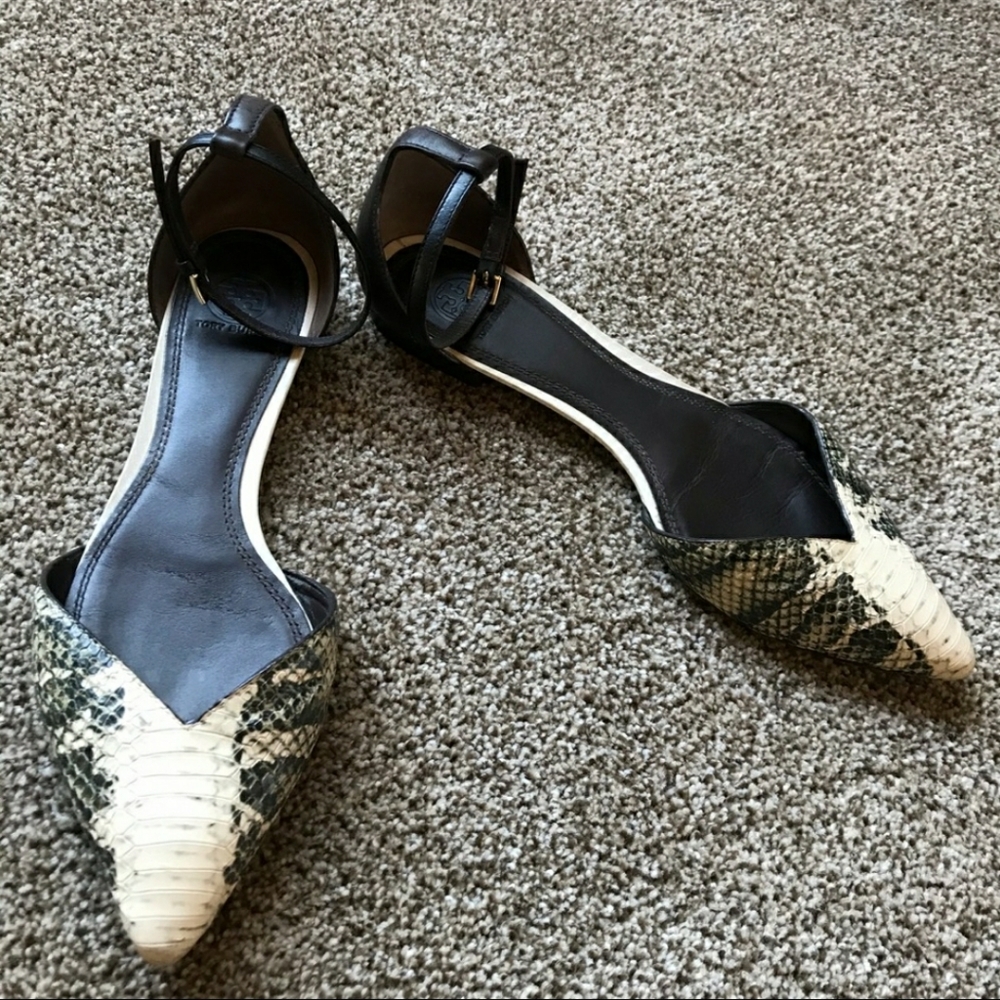 Tory Burch snakeskin flats
